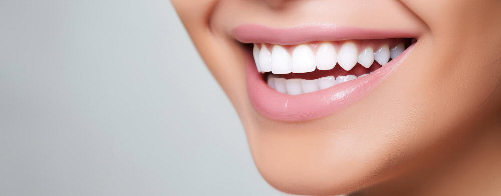 Detalle de una sonrisa perfecta y natural tras la colocación de carillas de porcelana en Bueu.